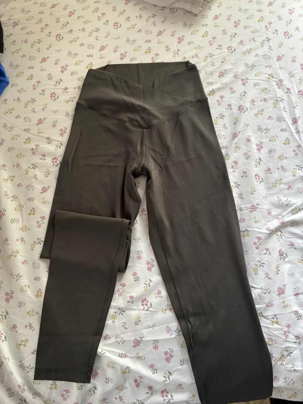 High-Waist Seamless Grey Leggings